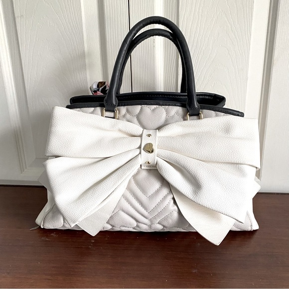 Betsey Johnson Handbags - Betsey Johnson bow and floral handbag W14”xH10”